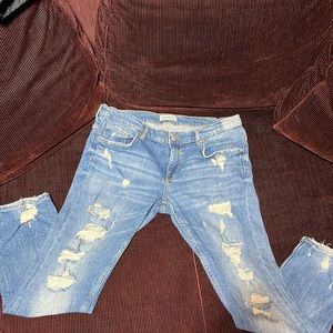 Zara Woman Premium Denim Collection Distressed